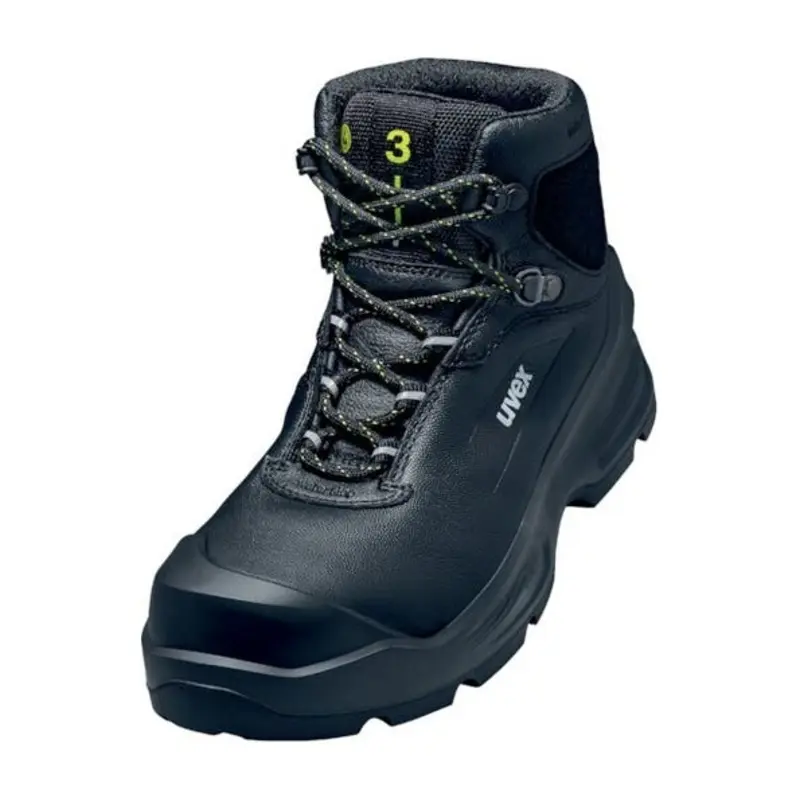 UVEX Size 8 3 Laceup Boot S3 SRC - Black
