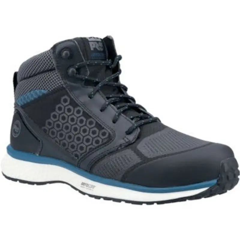Timberland Size 7 Reaxion Mid Safety Boots - Black/Blue