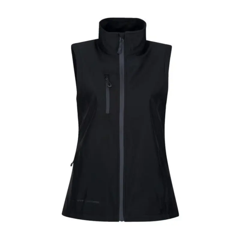 Regatta Size 12 - Honestly Made Womens Recycled Printable Softshell Bodywarmer - Black
