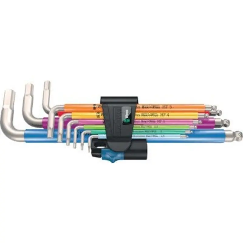 Wera 9PC Hex-Plus Multicolour HF Stainless L-Key Set
