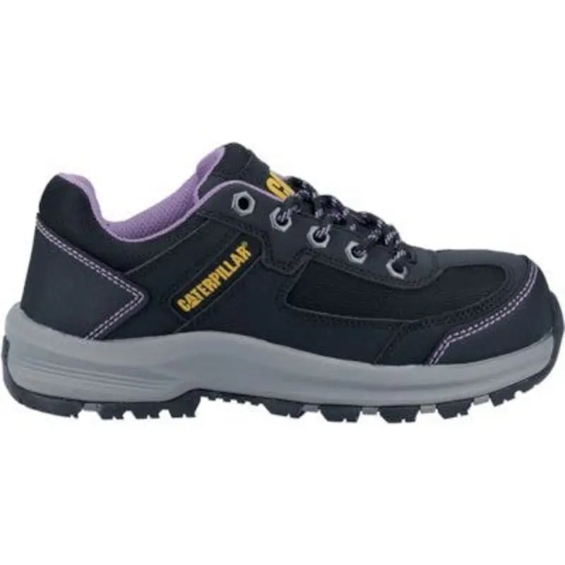 Caterpillar Size 4 - Elmore Ladies Safety Trainers - Black/Lilac