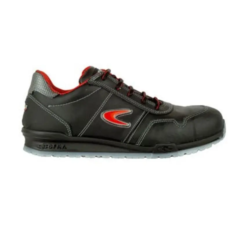 Cofra Size 6 - Zatopek Safety Shoes S3 SRC - Black/Red