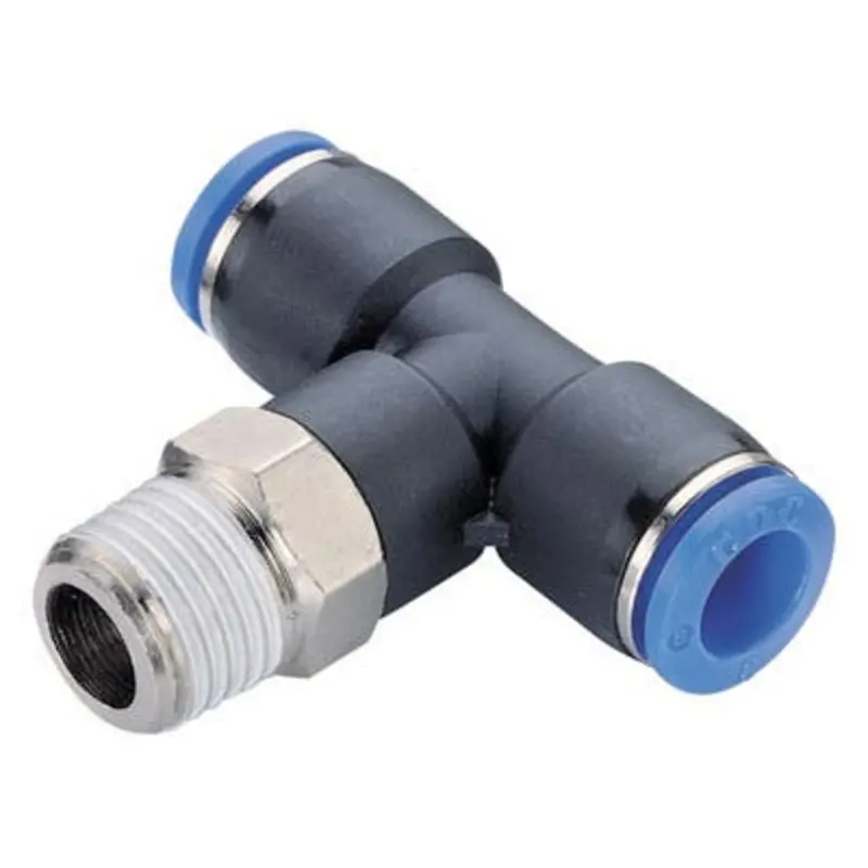 CDC Pneumatics Plastic Push In Fittings - Male Branch Tees  | MSC Industrial Supply Co.