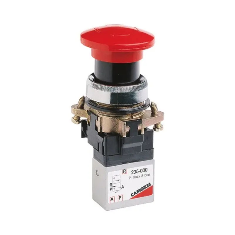 Camozzi Latching Palm Switches - Twist to Release  | MSC Industrial Supply Co.