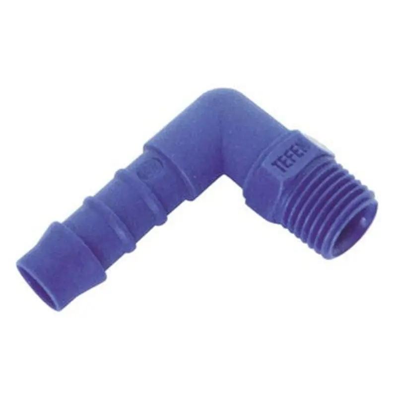 Tefen Plastic Elbow Hose Connectors - Male BSPT  | MSC Industrial Supply Co.
