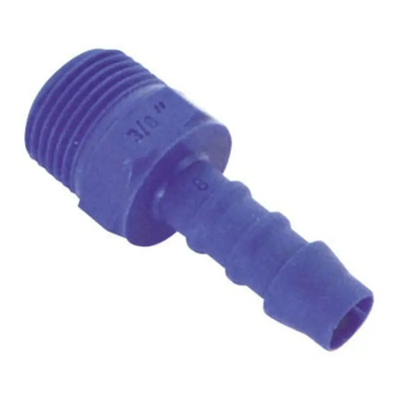 Tefen Plastic Straight Hose Connectors - Male BSPT  | MSC Industrial Supply Co.
