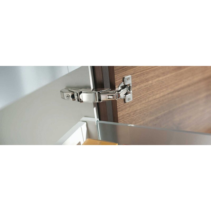 blum B70T655 Boss Hinge, Clip Top Hinge, Metal Hinge, Nickel-Plated Hinge Finish