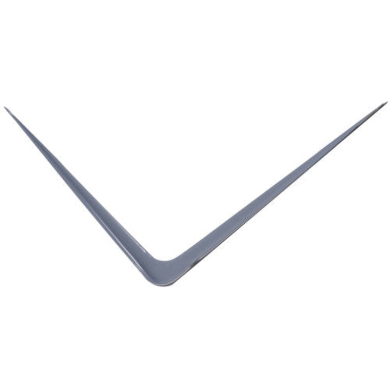 HARDWARE ESSENTIALS 852019 Shelf Bracket, 10 in L, 12 in W, Steel, Coated, Gray, 100 lb Weight