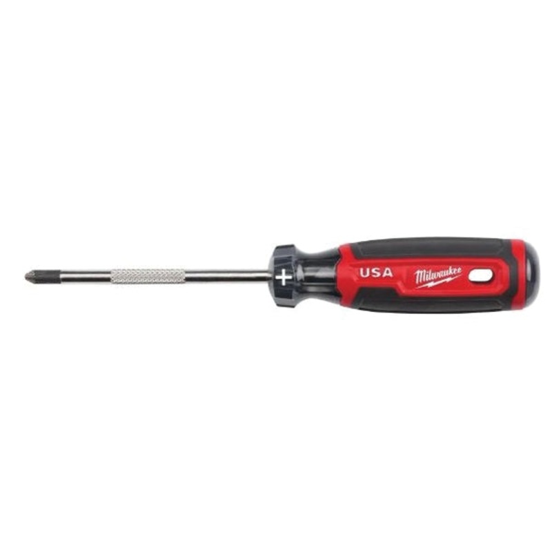Milwaukee MT202 Screwdriver, Phillips Point, #2 Point, 8.3 in OAL, Comfort Grip, Cushion Grip Handle