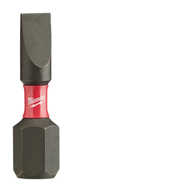 Milwaukee SHOCKWAVE Impact Duty 48-32-4417 Impact Insert Bit, Slotted Point, 3/16 in Point, 1 in OAL, Steel