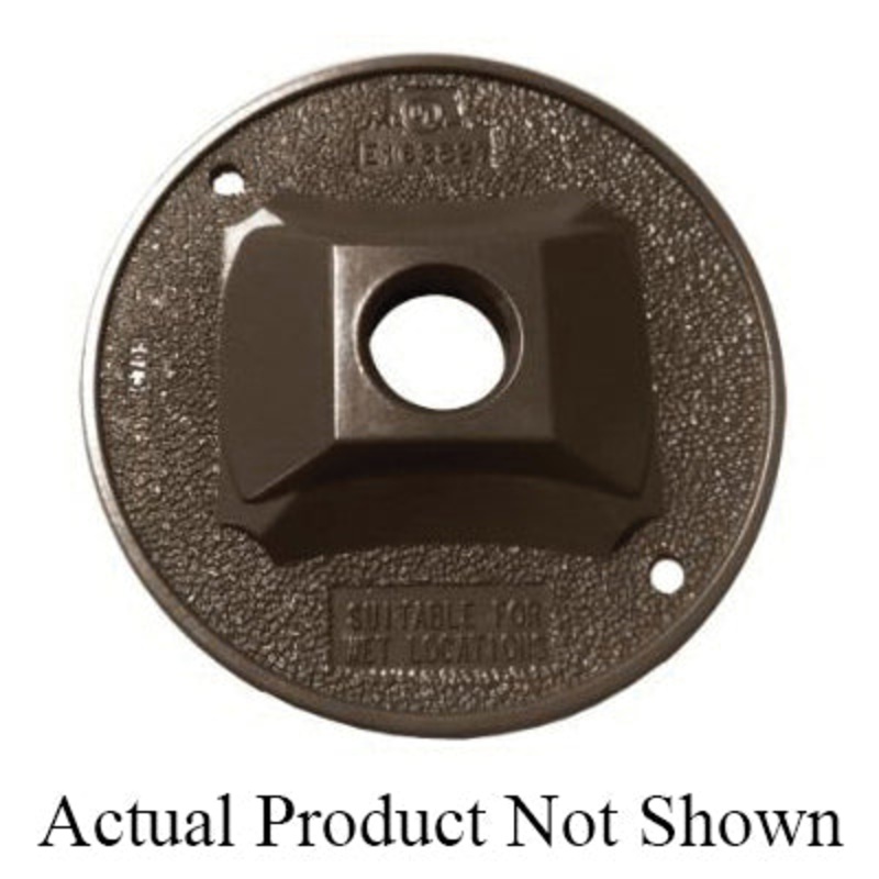 Sigma 14381WH Weather-Proof Cover, 1 -Knockout, Metal Cover